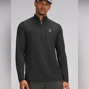 Lululemon x Peterson Mens Metal Vent Tech 1/2 Zip Pullover Shirt Medium Charcoal